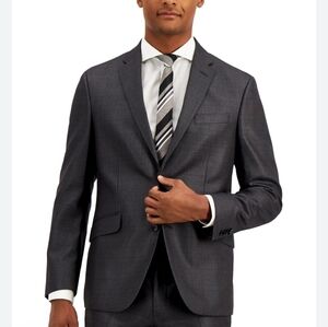 NWT‎ Kenneth Cole Reaction Grey Slim Suit Coat Size 44R